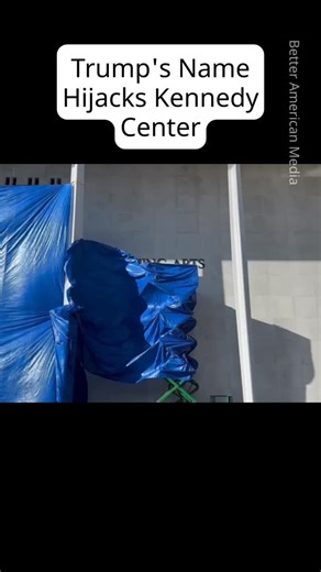 Better American Media on Instagram: "Trump’s name now sits on a memorial meant solely for JFK—and it’s not just about signage. The Trump-appointed board at the Kennedy Center voted to slap his name on the iconic venue, defying a law that prohibits honoring anyone else. The Center was created by Congress in 1964 as a living tribute to John F. Kennedy, not a branding opportunity for authoritarian nostalgia. This stunt isn’t about legacy—it’s about ego. Turning a cultural institution into a monumen