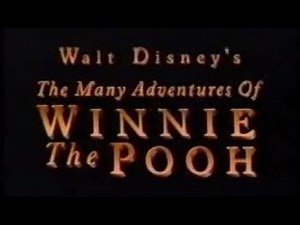 The Many Adventures of Winnie The Pooh vhs commercials 1996