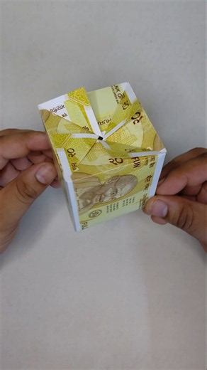 Money Origami Box 💰📦 | How to Fold a Box with Money #Shorts