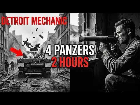 When 200 Germans Surrounded 30 Americans—This Detroit Mechanic's Method Destroyed 4Panzers in 2Hours