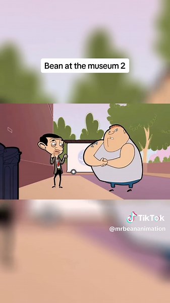 Bean at the museum 2 #mrbean #cartoons #bean #animation #mrbeancartoon