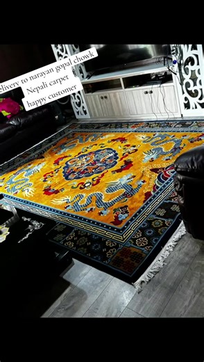 Nepali handmade carpet free home delivery all over Nepal worldwide shipping 100% Tibetan Wool