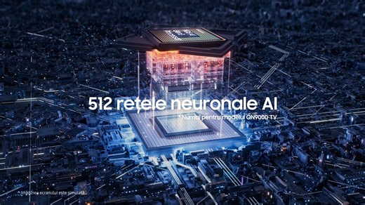 Nu poți greși cu Samsung AI TV! Samsung este lider pe piața globală de televizoare de 18 ani. Și acum televizorul nostru a devenit și mai inteligent și și mai puternic datorită puterii sinergiei procesorului AI și sistemului de operare Tizen de la Samsung. Totul pentru ca tu să te bucuri de o experiență de vizionare de neegalat acasă! | Samsung