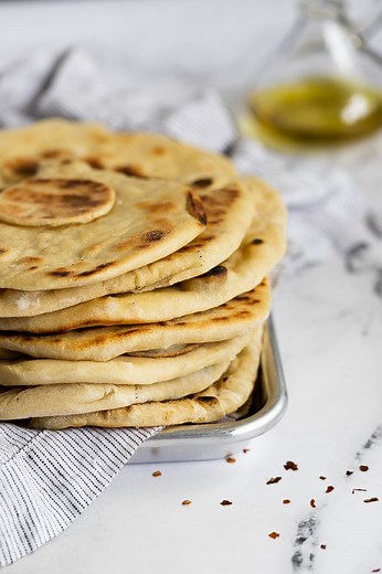 How to Make Homemade Flatbread without Yeast (  Pizza Ideas!) - Fork in the Kitchen