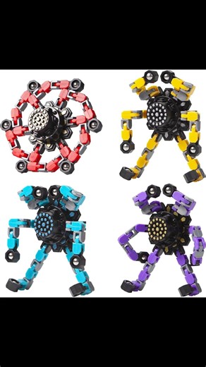 Fidget Finger Spinners 4-Pack | Sensory Toys for Kids & Adults