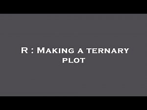 R : Making a ternary plot