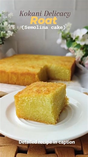 Roat (semolina cake) #kokanisweet#roat #roatcake #konkanisweets #konkani