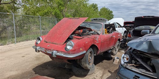 1969 Fiat 850 Spider Meets Its Demise in Colorado Junkyard
