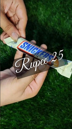 Unboxing #Snickers Almond chocolate 🍫🍫 #shortsyoutube #cadbury #swadkavardan