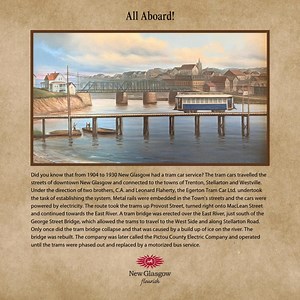 All aboard! This week, our local historian Lynn MacLean takes us on a historic tram car journey in New Glasgow, dating all the way back to 1904! As a part of New Glasgow’s 150th anniversary celebrations, we are excited to bring you some interesting content throughout 2025! Our local historians Lynn MacLean, Don Cosh and John Ashton will provide weekly historical facts relating to the Town’s history, people, sports, arts and culture, events, heritage, some firsts of the Town and many more interes