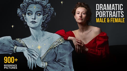 900  Dramatic Portraits (Male and Female)