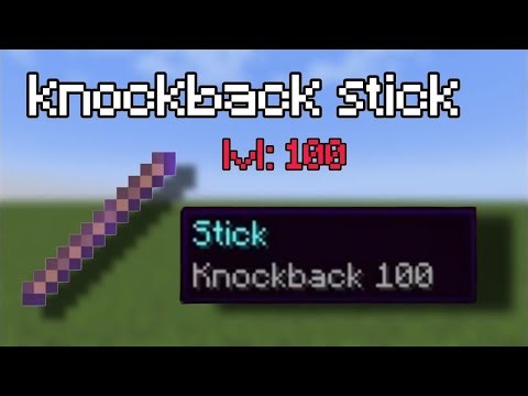 Cara mendapatkan knockback stick di Minecraft java 1.21 !