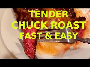 Tender Pan Fried Chuck Roast Steak Recipe No Grill | Cheap Meat tasty easy 10 minutes Recipe
