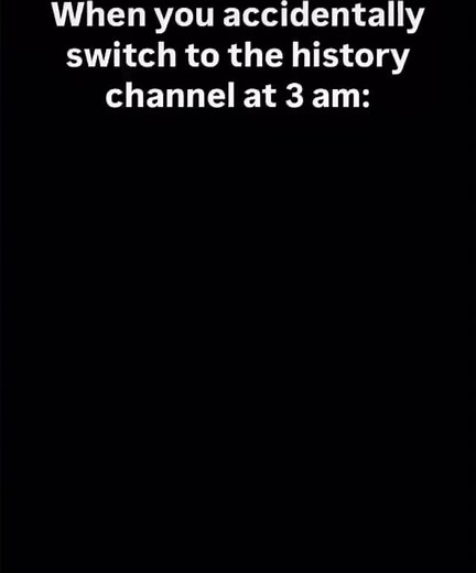 When you accidentally switch to the history channel at 3 am: - iFunny