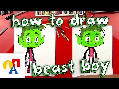 How To Draw Beast Boy From Teen Titans Go!