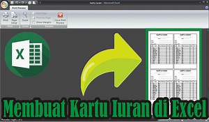 Tutorial Microsoft Office: Cara Membuat Kartu Iuran di Microsoft Excel