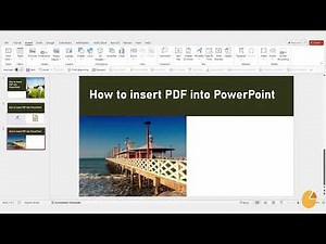 How to Insert a PDF into PowerPoint