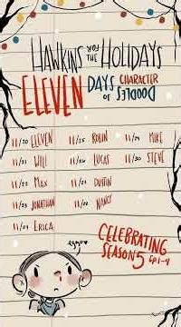 Stranger Things Doodle Challenge! #strangerthings5 #eleven #steveharrington #sadiesink #artchallenge