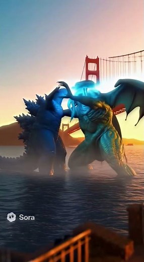 Godzilla Battles Cthulhu in San Francisco!