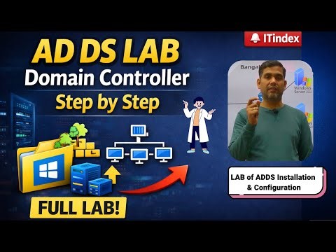 Active Directory Domain Services (AD DS) Installation & Domain Controller Promotion | Complete LAB