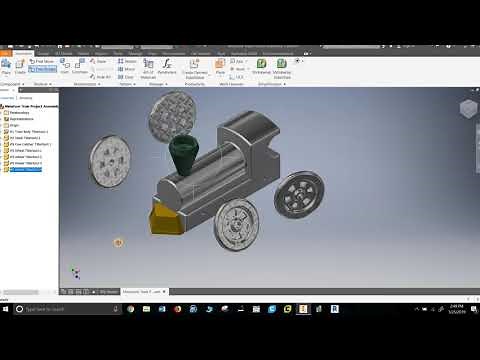 PLTW Miniature Train Project Train Assembly