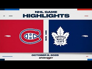 NHL Highlights | Canadiens vs. Maple Leafs - October 8, 2025