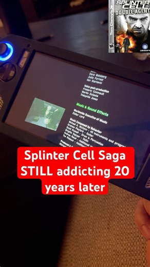 I finished my Splinter Cell saga #gaming #splintercell #retrogaming