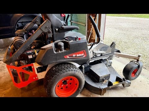 How to change oil on a zero turn mower!