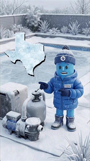 Big Freeze Coming 🥶 Introducing Poolie, your local Pool assistant to help make your pool and patio experience better 🫡 Make sure to prep before the mega freeze starts tomoorrw….avoid having to tell a horror story 😱 Give us a call if you want professionals to take care of your service & maintenance needs so you don’t have to worry 469-644-7665 ☎️ #f#freezep#poolsf#frozenf#freezewarningpoolprep