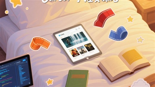 19K代码手搓资源站！Go Redis Docker全栈教学，还能用iPad躺平追剧