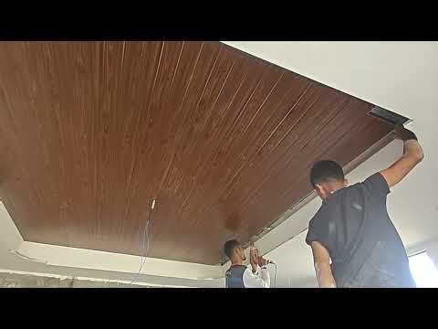 Pvc ceiling panels installation ... 