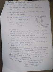 Refining of metals: → Step - 3* Electrolysis widely used for m... | Filo