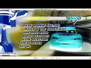 Cars 2006 dvd menu in g major