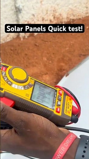 Solar Panel Voltage Tests. #solar #voltage #multimeter