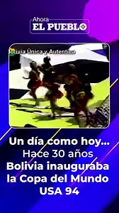 106K views · 2.7K reactions | ⚽El 17 de junio de 1994, la Verde hacia su participación inaugurando el Mundial USA 94 frente a Alemania, el último campeón.磊 #Selección #Bolivia #USA #USA94 #Mundial #fútbol | Periódico Ahora El Pueblo - Bolivia | Facebook