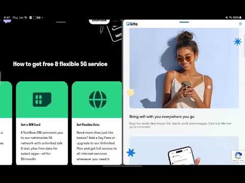 TextNow Free Flex Plan VS Kite Mobile Free Data App - Which One Free Wins?