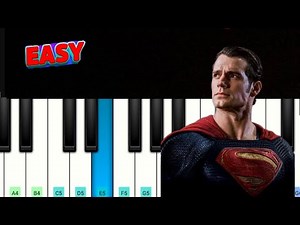Man Of Steel - Flight Theme | Easy Piano Tutorial | Hans Zimmer