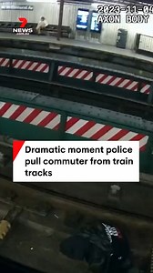 7.8K views · 32 reactions | Bodycam footage show two officers from the New York City police department save a commuter who fell into the Subway tracks in Elmhurst. #NYPD #subwayrescue #NewYork #7NEWS | 7NEWS Australia | Facebook