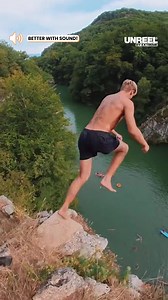 Leap of thrills: Epic cliff diving adventure with thunderous splashes!