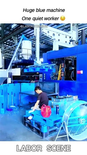 One Man, Massive Machine – A Moment of Focus in the Factory #howto #work