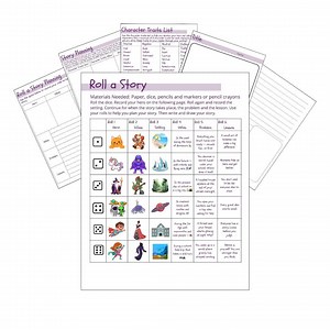 Roll-a-story Writing Game | Creative Writing Dice Activity for Kids - Etsy UK