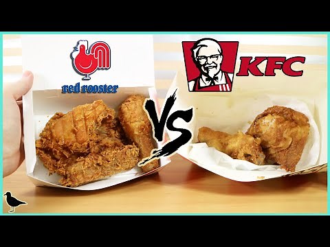 Red Rooster Crunchy Fried Chicken Vs. KFC Original Recipe Chicken | Birdew Reviews
