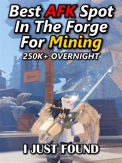 Best AFK Spot In The Forge For World 3 #theforge #roblox #fypシ #fyp #viral