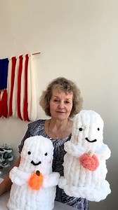 17K views · 215 reactions | Hand knit this cute Ghost with our DIY Kit or a video tutorial: DIY Kit: https://becozi.net/products/diy-kit-ghost-holding-a-pumpkin Video tutorial: https://becozi.net/products/ghost-with-pumpkin-video-tutorial | BeCozi | Facebook