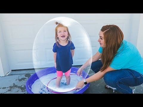 Trapped Inside A Giant Bubble!!