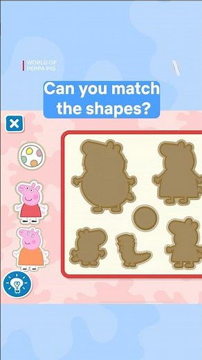 Match the shapes with Peppa! 🐷 World of Peppa Pig is now on Netflix Games!