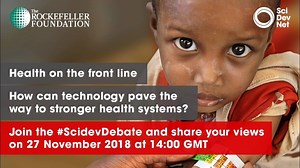 3.6K views | Only less than half the world’s population gets the healthcare they need, according to the WHO. Poor public health systems force millions of people to fork out for private medical care. For millions more, private services are unaffordable, meaning ill health and disease go untreated. How can technology pave the way to stronger health systems? Share your views in the next #SciDevDebate on Tuesday 27 November at 14:00-16:00 GMT https://bit.ly/2PN0mNm | SciDev.Net | Facebook