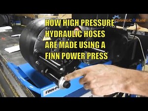 How to Make High Pressure Hydraulic Hose Assembly with FINN-Power P20 137 te Hose Crimper