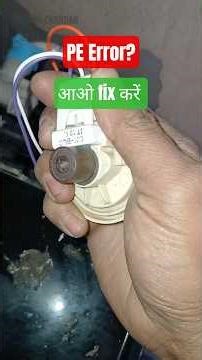 PE Error solved within a 10 minute l LG washing machine l Sector 109 #ekdumtheek #fixwithchandan