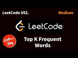 692. Top K Frequent Words|| LeetCode || C++
